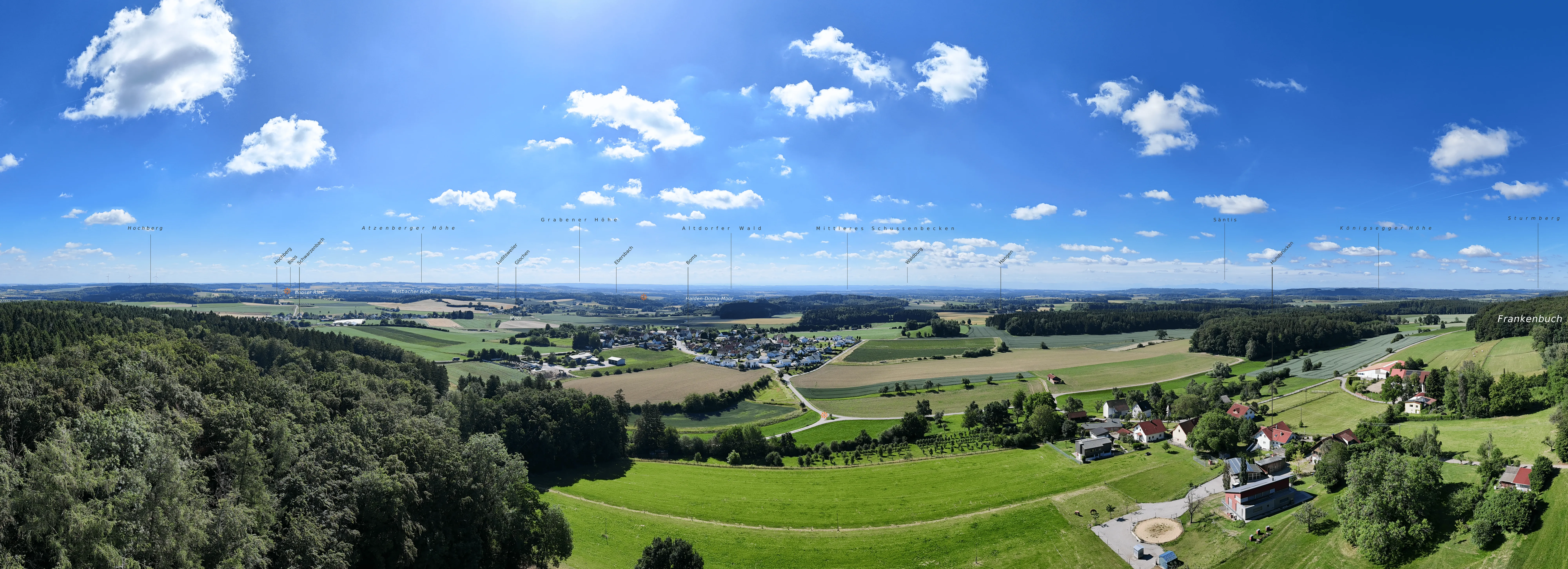 Panorama vom Hundsrücken, 60 m