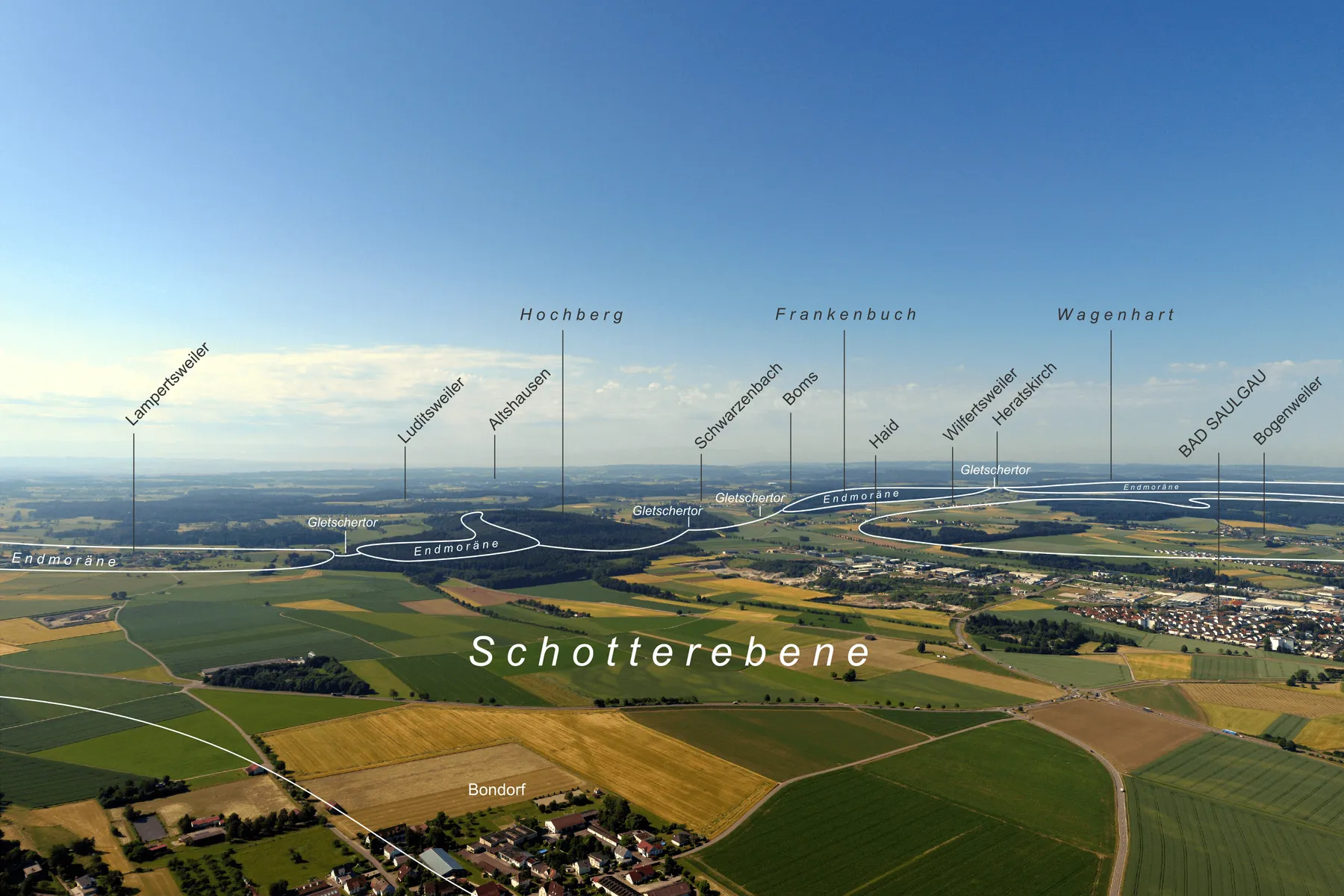 Blick von Norden auf den Hochberg