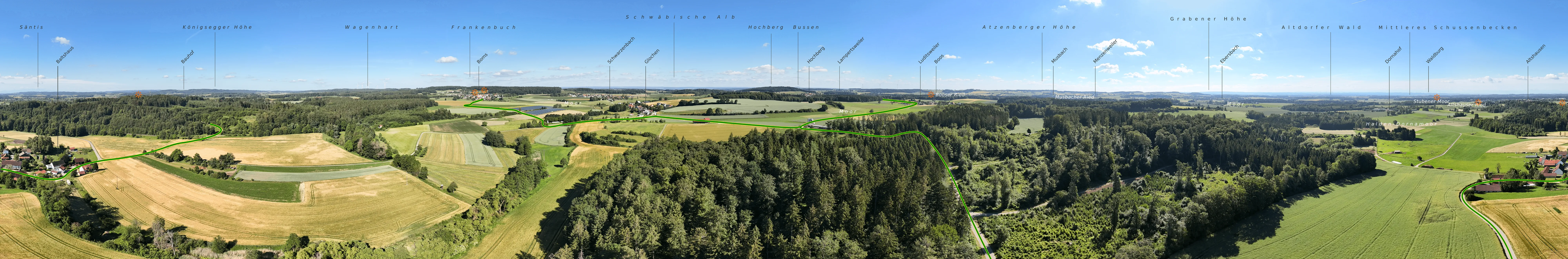 Panorama vom Baltshaus, 90 m
